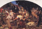 Ford Madox Brown Chaucer at the Curt of Edward III